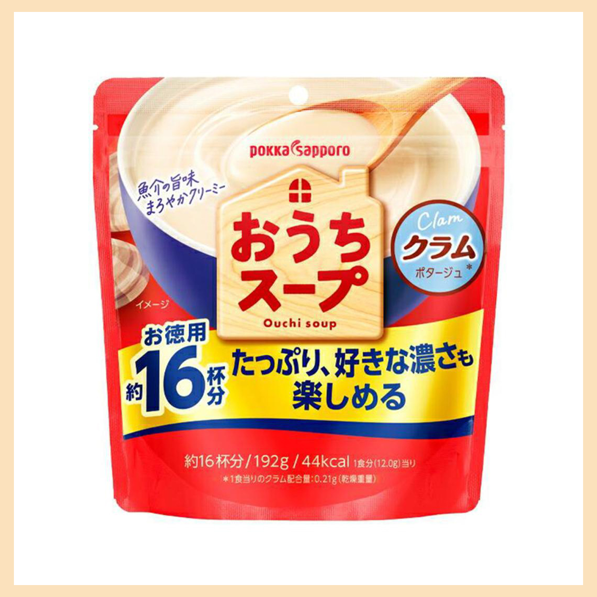 蛤蠣風味濃湯粉 192g-POKKA SAPPORO 日本進口製造