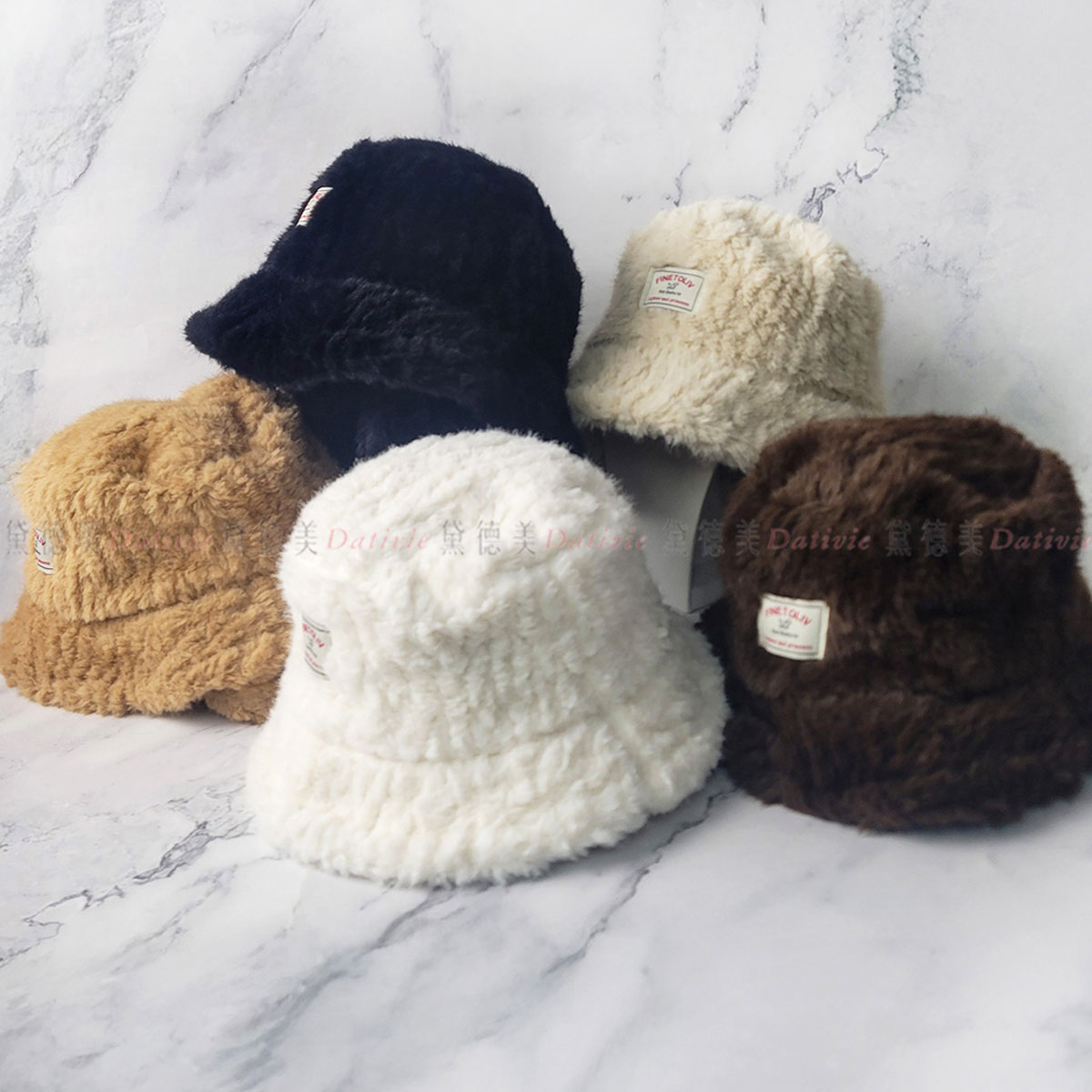 綁繩 耳罩 毛絨 保暖 漁夫帽