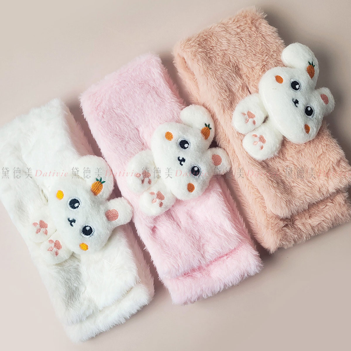 可愛 兔兔 保暖 兒童 圍巾