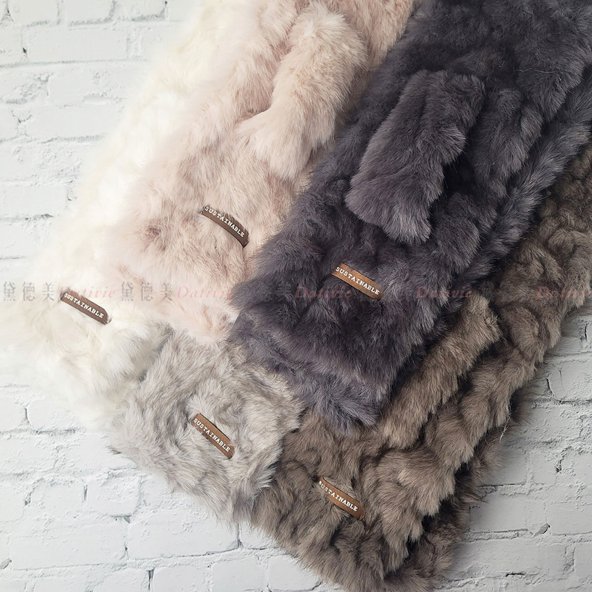 百搭 素色 蓬鬆 絨毛 保暖 圍巾