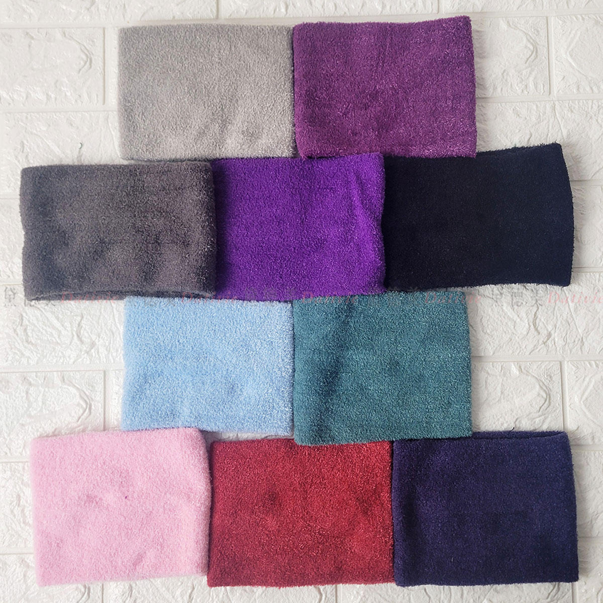 素色 羽絨紗 保暖 圍脖