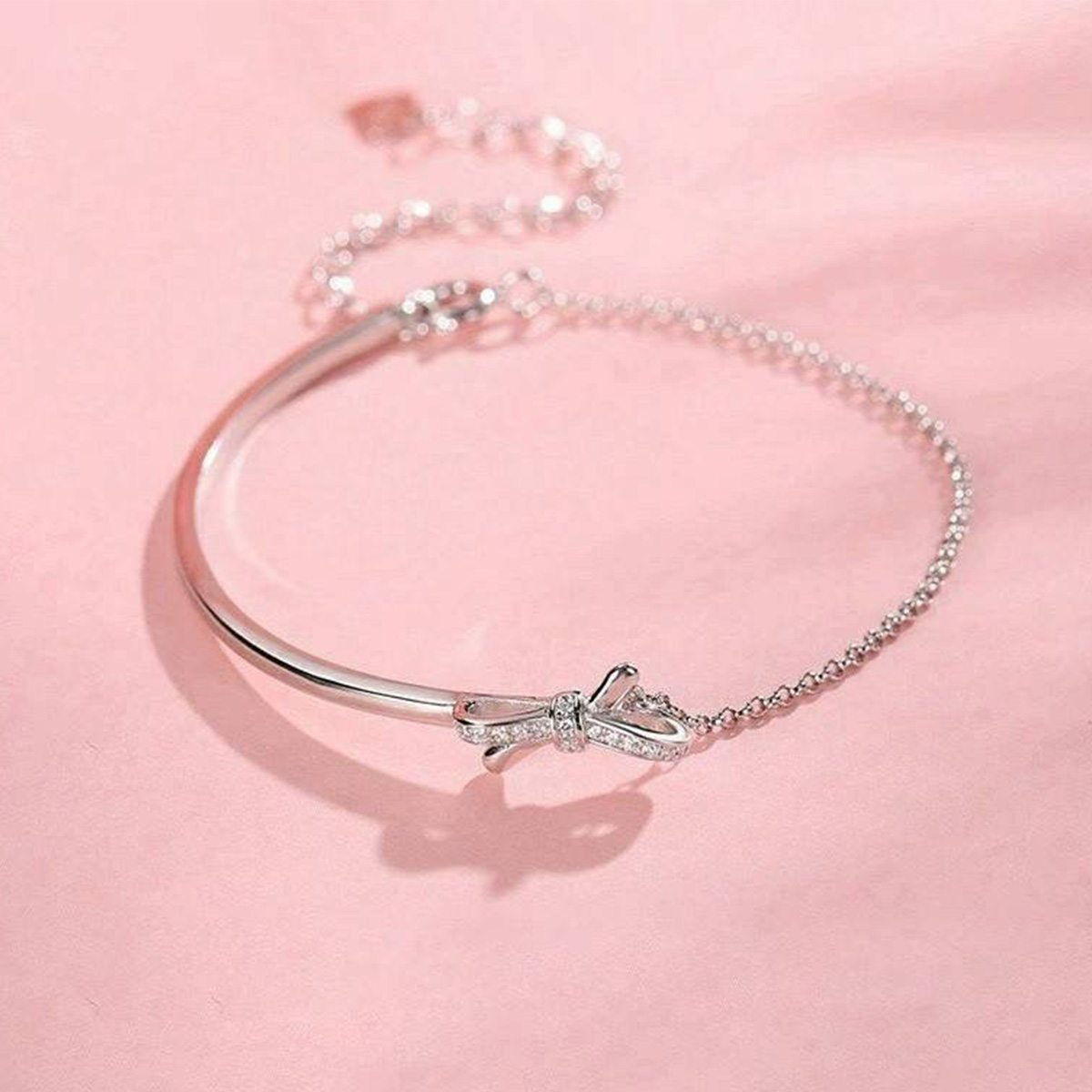 預購-泰國 全999純銀手鍊 輕奢蝴蝶結手鍊